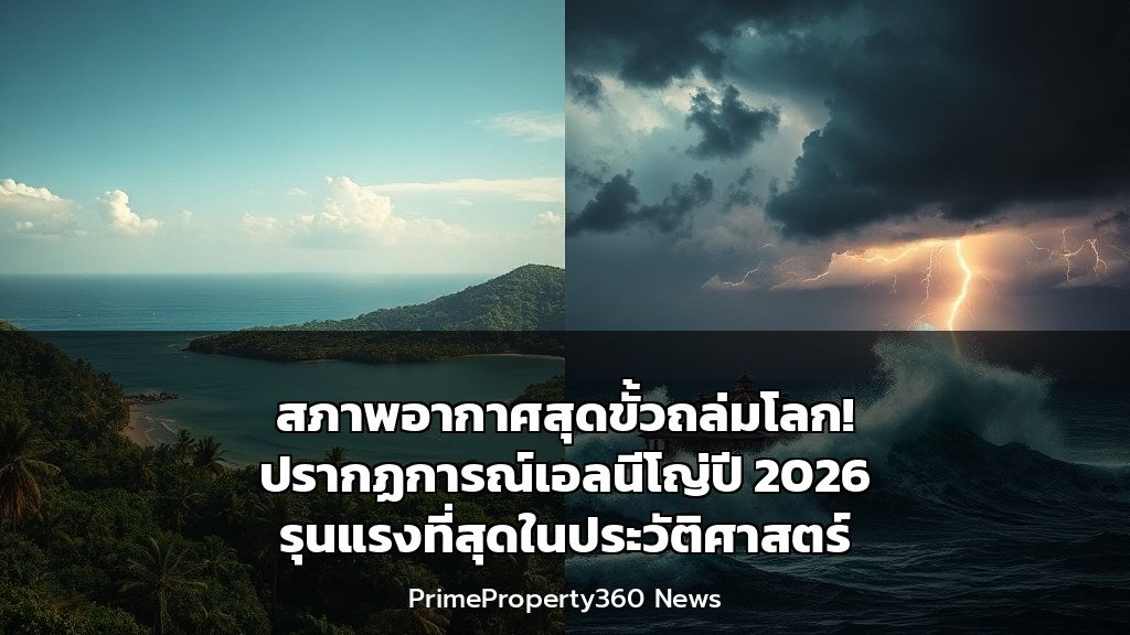 สภาพอากาศสุดขั้วถล่มโลก! ปรากฏการณ์เอลนีโญ่ปี 2026 รุนแรงที่สุดในประวัติศาสตร์