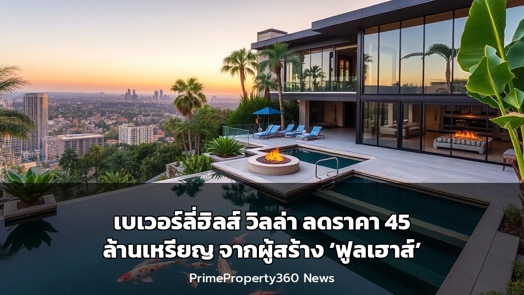เบเวอร์ลี่ฮิลส์ วิลล่า ลดราคา 45 ล้านเหรียญ จากผู้สร้าง ‘ฟูลเฮาส์’