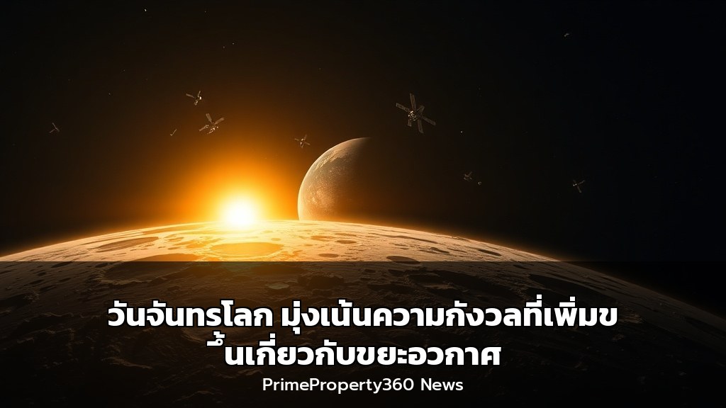 วันจันทรโลก มุ่งเน้นความกังวลที่เพิ่มขึ้นเกี่ยวกับขยะอวกาศ